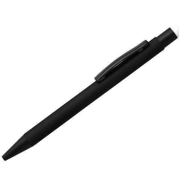 TITANIUM BLACK, metalna „touch“ hemijska olovka, crvena